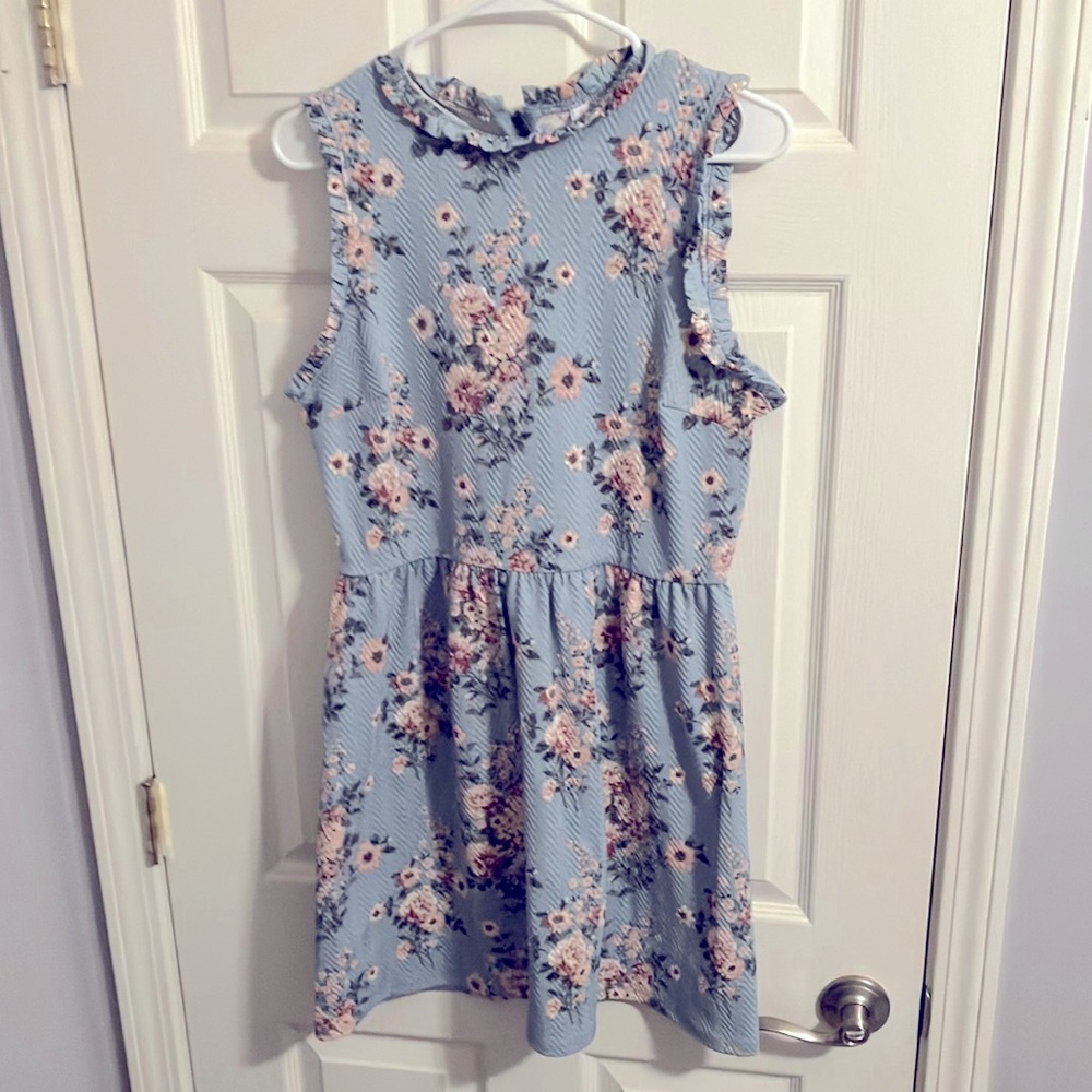 Target undress with zip back in blue